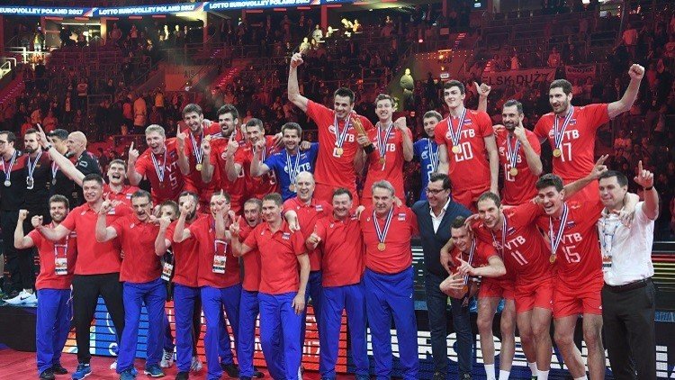 روسيا تتوّج بذهبية أوروبا لكرة الطائرة