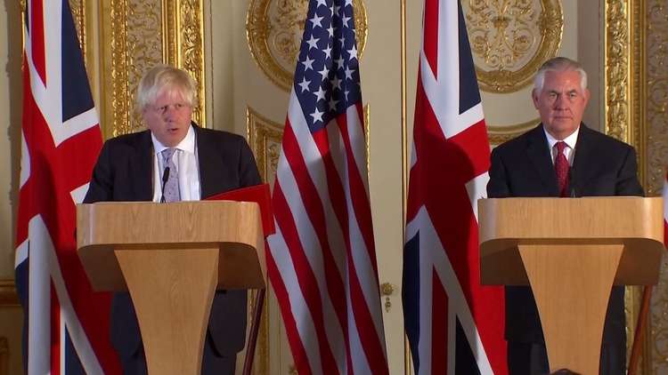 ليبيا وإيران وكوريا الشمالية على طاولة مباحثات تيلرسون في لندن