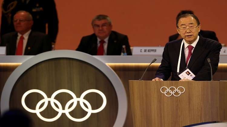انتخاب بان كي مون رئيسا للجنة القيم داخل الأولمبية الدولية