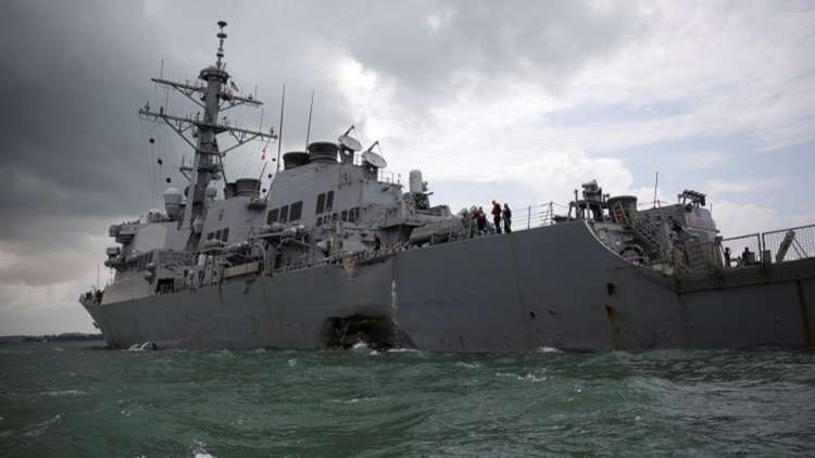 إقالات في البحرية الأمريكية بعد حوادث اصطدام سفنها العسكرية