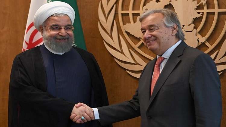 روحاني يدعو الأمم المتحدة لصون وحدة العراق