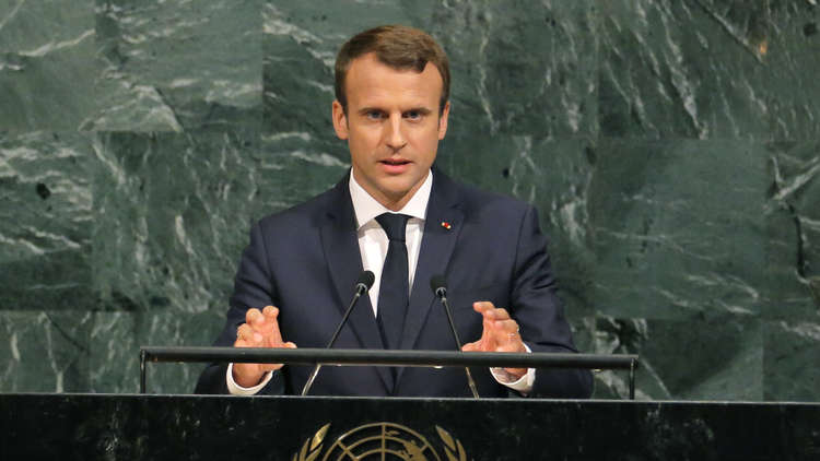 ماكرون: فرنسا ستتعاون مع شركائها في وضع خطة سياسية شاملة لسوريا