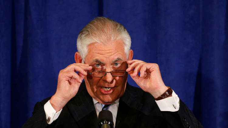 تيلرسون يعلق على أنباء حول رغبته في تقديم استقالته