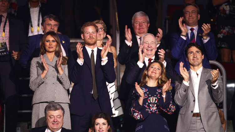 ميلانيا ترامب تتقابل مع الأمير هاري 