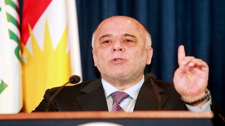 العبادي: نرفض عقد محادثات مع كردستان بشأن الاستفتاء 