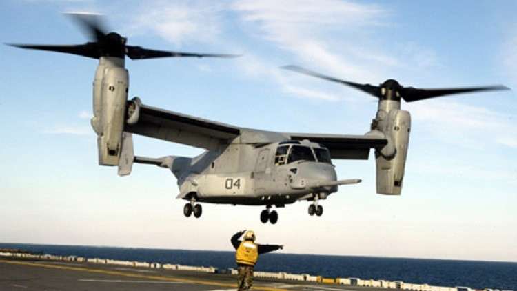 ارتطام قوي لطائرة عسكرية أمريكية بالأرض في سوريا