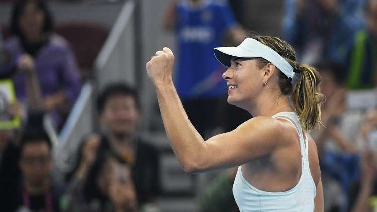 شارابوفا تصعد إلى ثالث أدوار بطولة بكين 