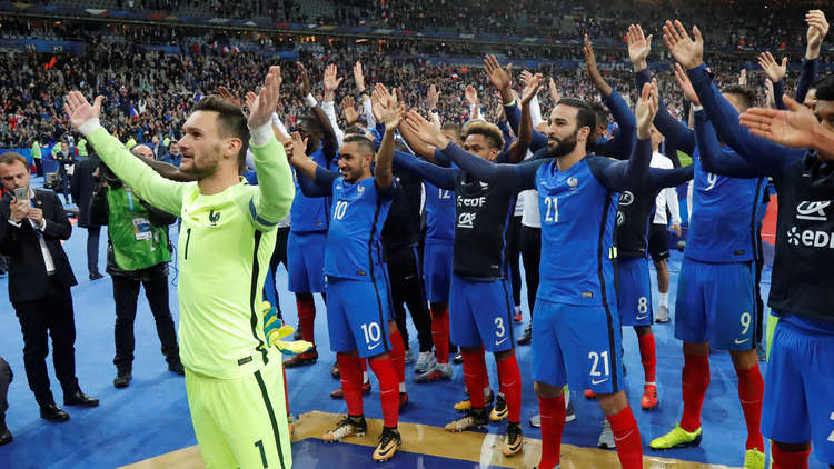 فرنسا تحجز مقعدها في مونديال روسيا 2018