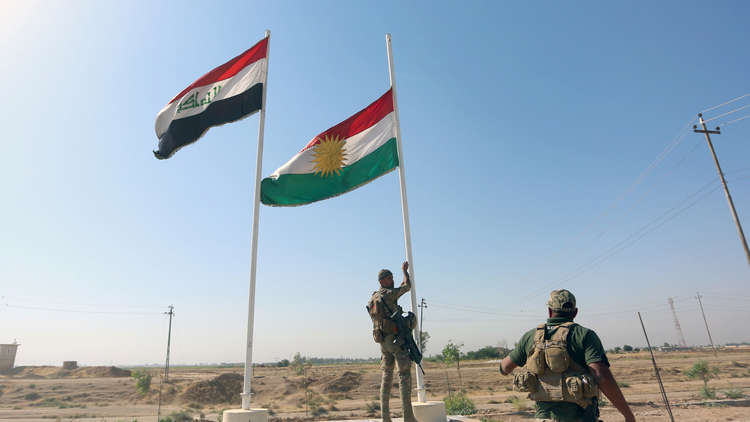 وسائل إعلام كردية: إنزال علم العراق من فوق نقطة تفتيش في كركوك