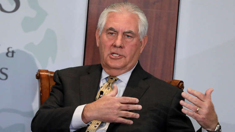 تيلرسون: مهمتنا في سوريا "بعيدة عن النهاية"