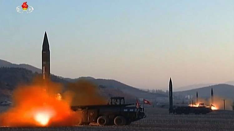 أرشيف - تجربة إطلاق صواريخ كورية شمالية