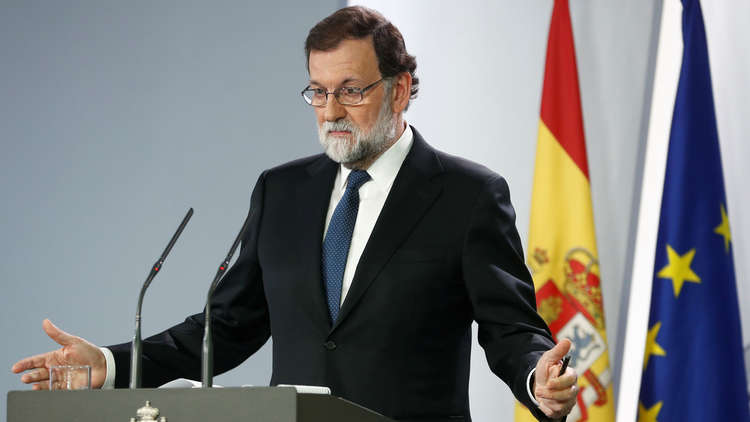 راخوي: قررنا إقالة حكومة كتالونيا بسبب تجاوزها للقانون والدستور