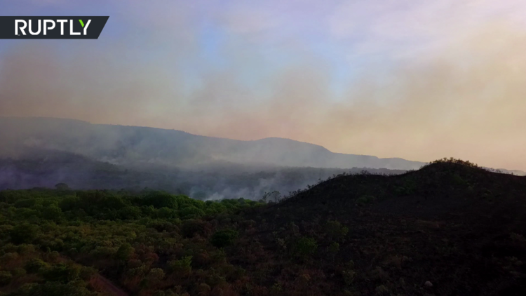 النيران تلتهم متنزها وطنيا في البرازيل