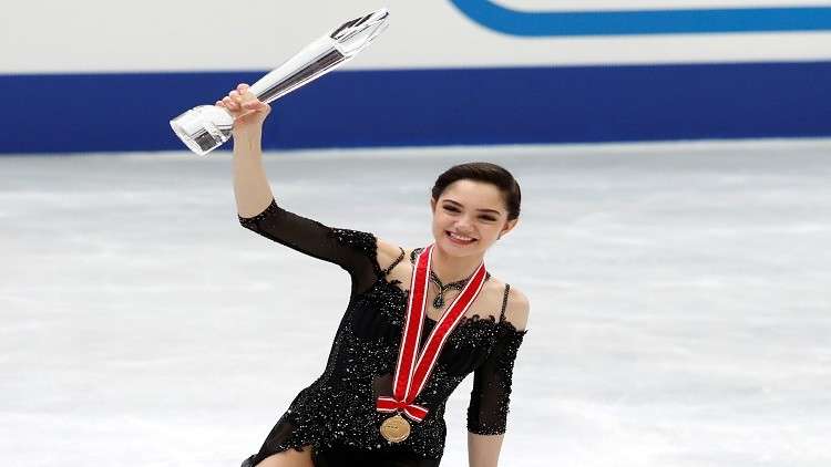 ملكة الجليد الروسية تفوز بذهبية جائزة 