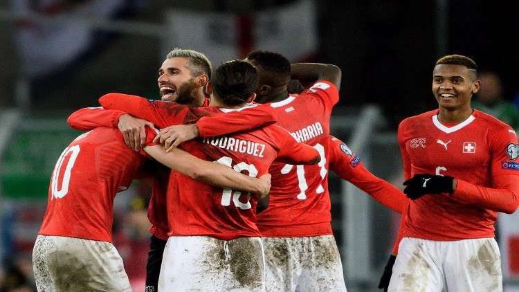 سويسرا تلحق بركب المتأهلين لمونديال روسيا