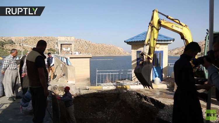 ترميم سد دربندخان في العراق بعد تضرره جراء زلزال