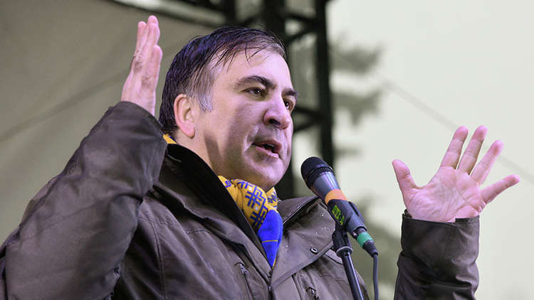 أنصار ساكشفيلي يحررونه بعد أن ألقت الأجهزة الأمنية القبض عليه