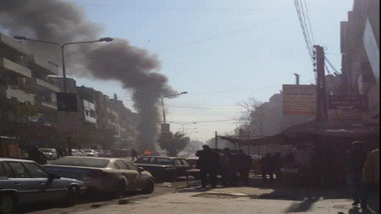 المشاهد الأولية للتفجير الذي هزّ حافلة ركاب في حي عكرمة بحمص