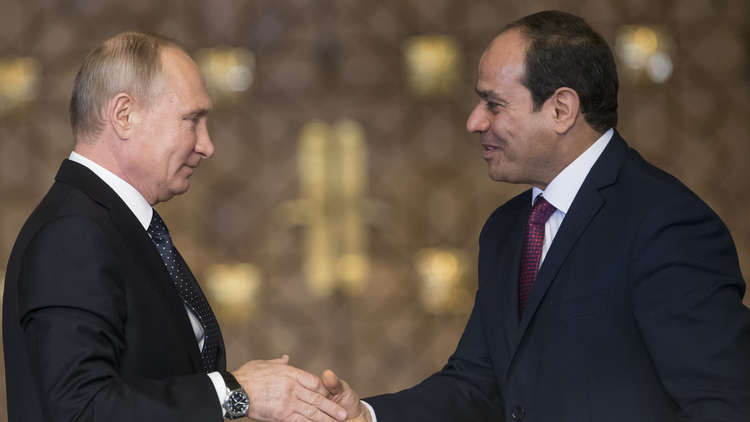 بوتين: اتفقنا مع القاهرة على تعزيز التنسيق بشأن التسوية السورية