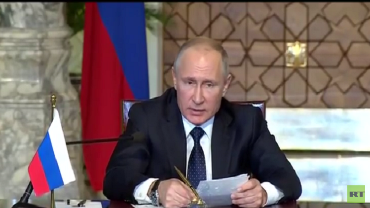 بوتين يدعو إلى استئناف الحوار الفلسطيني الإسرائيلي حول كافة المسائل بما فيها وضع القدس 