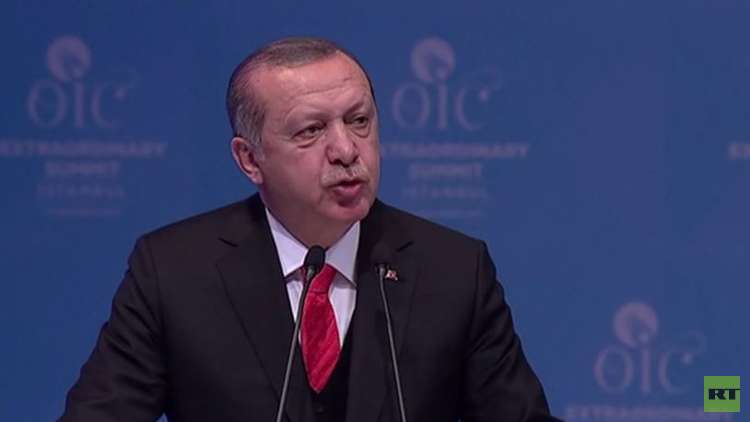 أردوغان يناشد العالم الاعتراف بالقدس الشرقية عاصمة لدولة فلسطين