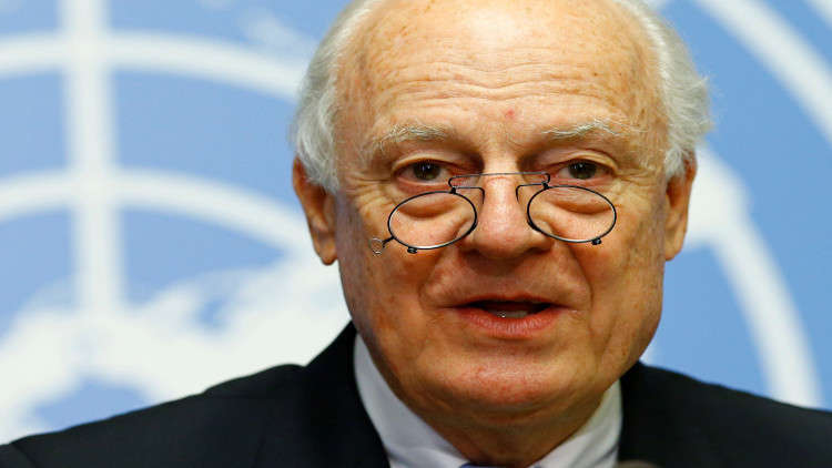 دي ميستورا يدعو بوتين للضغط على دمشق