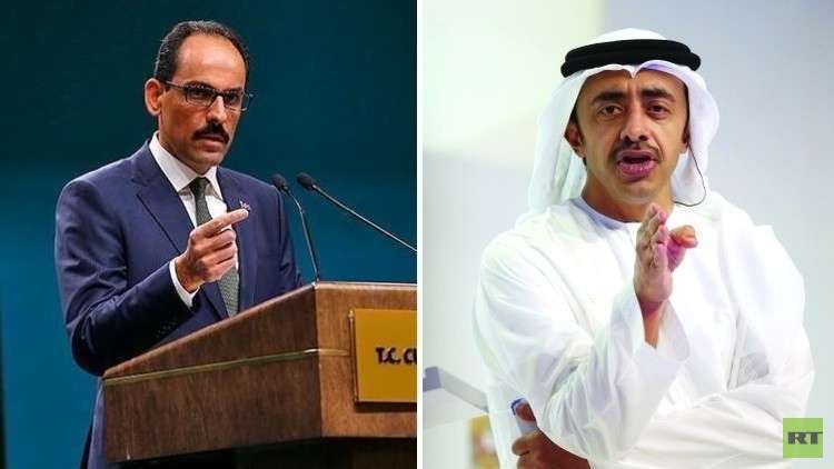 الرئاسة التركية تهاجم وزير خارجية الإمارات: من المعيب!