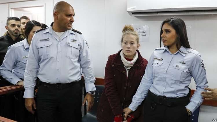 القضاء الإسرائيلي يمدد اعتقال عهد التميمي لـ5 أيام