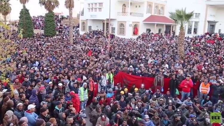 استمرار الاحتجاجات في جرادة المغربية ضد 
