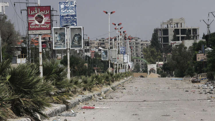 الجيش السوري يفك الطوق عن إدارة المركبات العسكرية في حرستا