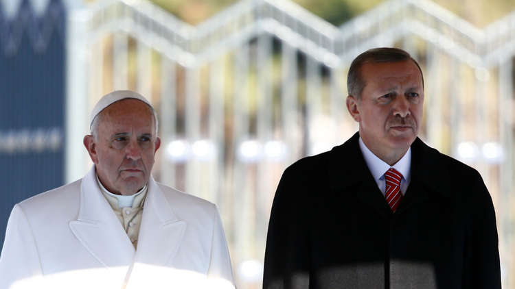 البابا فرنسيس يستقبل أردوغان في 5 فبراير