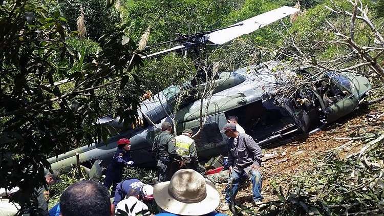مصرع 7 أشخاص في تحطم مروحية عسكرية في كولومبيا