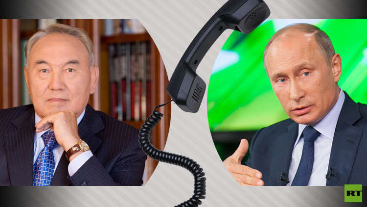 نزاربايف يطلع بوتين على تفاصيل لقائه مع ترامب