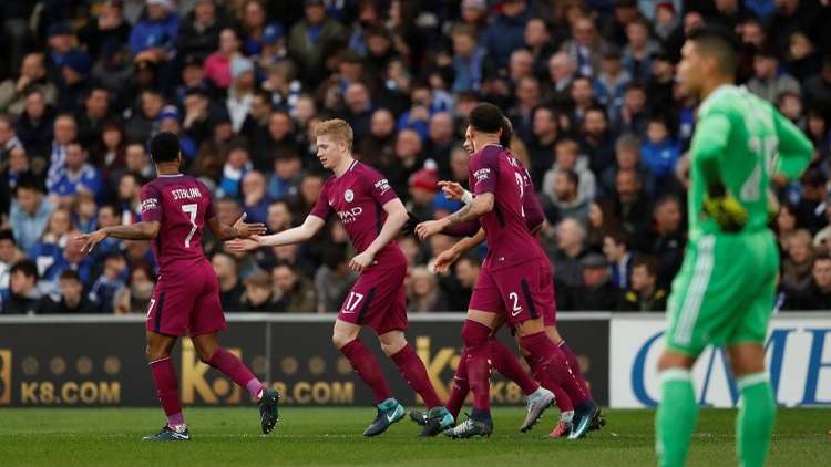 شاهد.. دي بروين "يخدع" حائط الصد والحارس