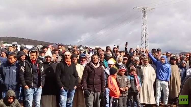 مظاهرات في جرادة بالمغرب 