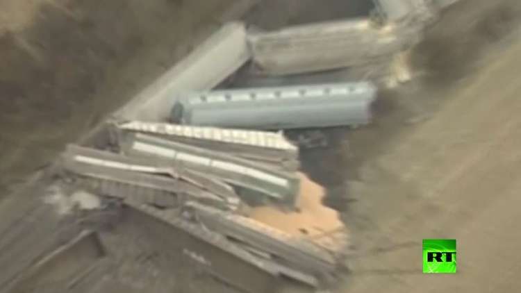 خروج قطار نقل عن سكته في أوهايو