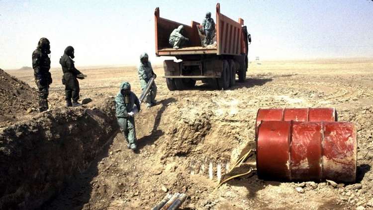 إتلاف المخزون الكيميائي في العراق (صورة أرشيفية)