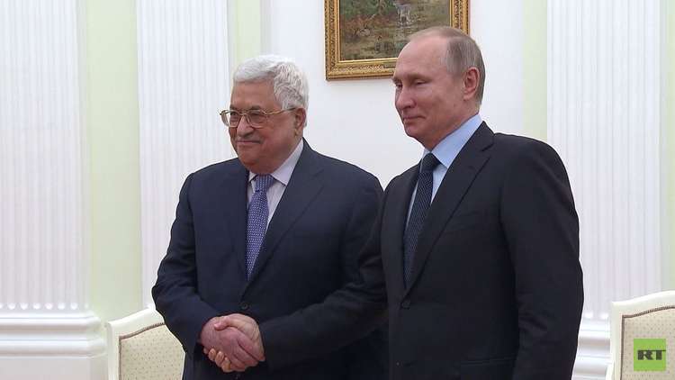 بوتين يبحث مع عباس القضية الفلسطينية 