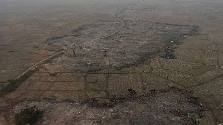 بالصور.. تجريف قرى كان يسكنها الروهينغا في ميانمار