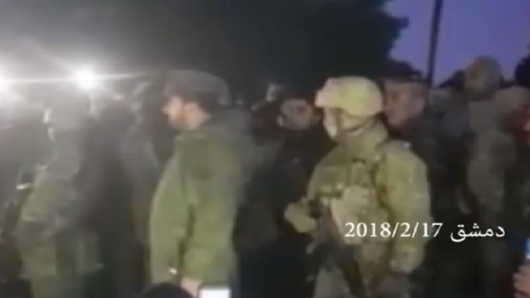 سهيل الحسن يخاطب عسكرييه على مشارف الغوطة الشرقية 