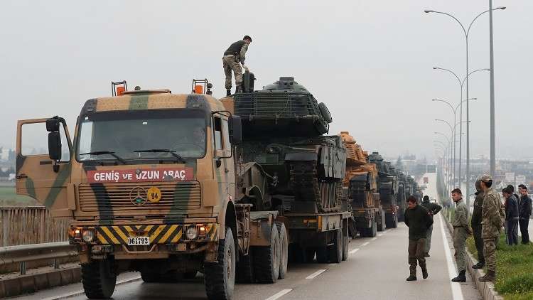 وحدات خاصة تركية تضم 1200 جندي تتوجه إلى عفرين 