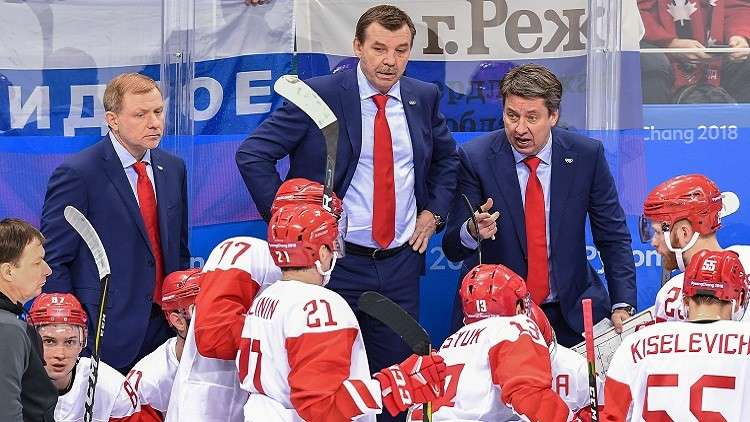 روسيا تكتسح النرويج في مسابقة الهوكي وتبلغ المربع الذهبي