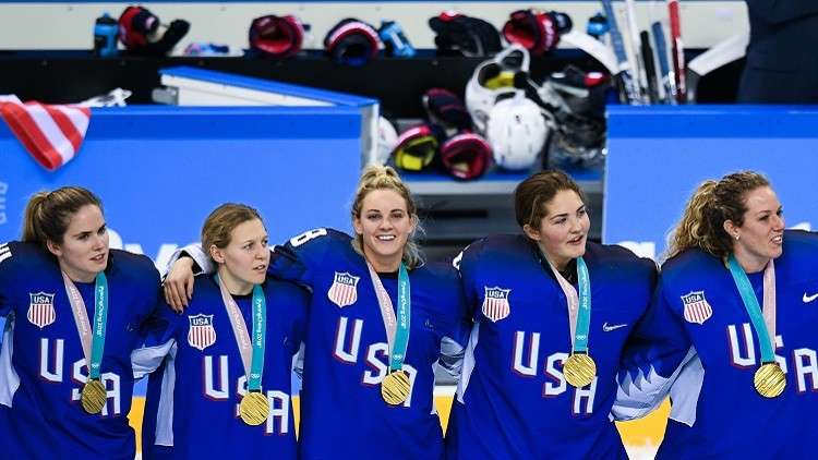 أولمبياد 2018.. أمريكا تتوج بذهبية مسابقة الهوكي على الجليد للسيدات