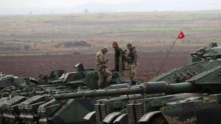 الجيش التركي يقصف رتلا حاول دخول عفرين ويحيد 44 مسلحا