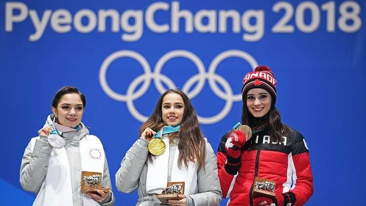 بوتين يهنئ صاحبة الميدالية الأولى لروسيا في أولمبياد 2018