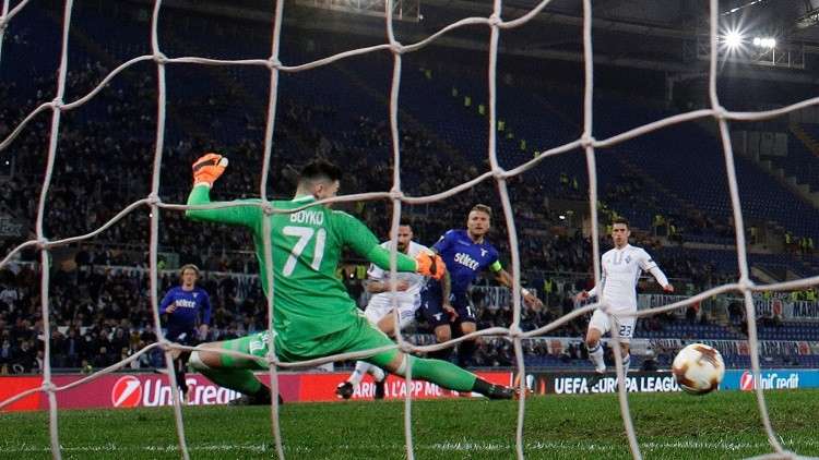 نسور لاتسيو يسقطون في مصيدة دينامو كييف (فيديو)