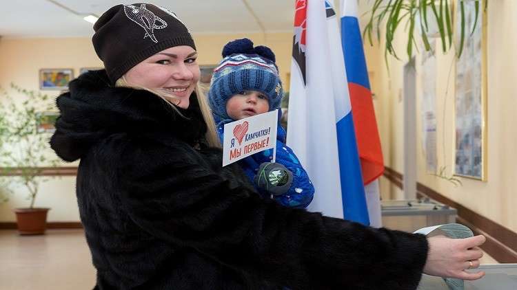إقبال كبير على التصويت في شرقي روسيا