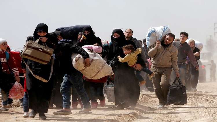 إجلاء أكثر من 6000 مدني عن الغوطة الشرقية عبر معبر حمورية