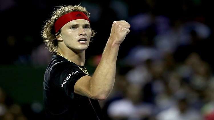 زفيريف يتأهل إلى رابع أدوار بطولة ميامي للتنس