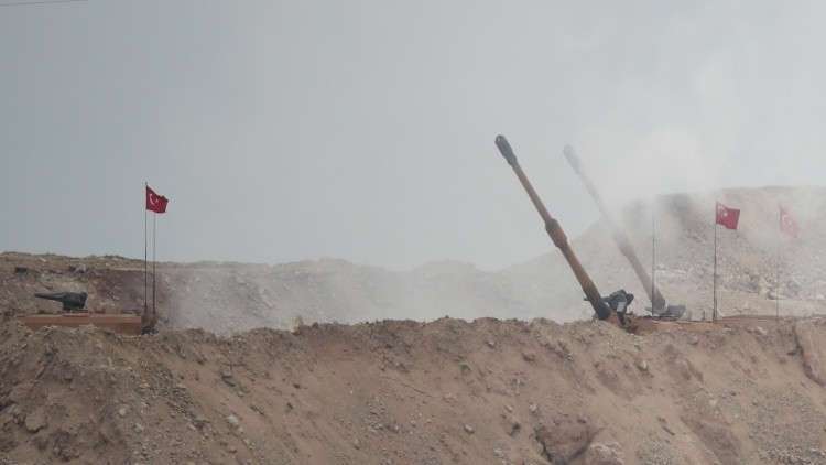  الأكراد يهاجمون الجيشين التركي والحر شمالي سوريا